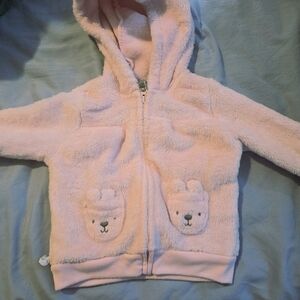 Adorable Pink Fleece Baby Hoodie
